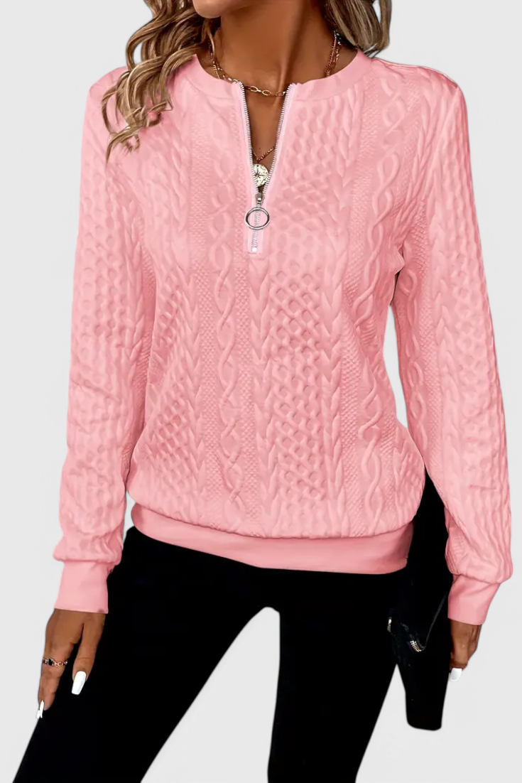 Zoey Jersey de Punto con Cremallera Suave