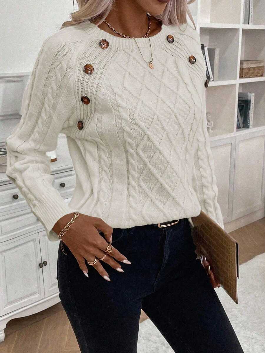 Clara | Jersey de Punto con Botones para Damas
