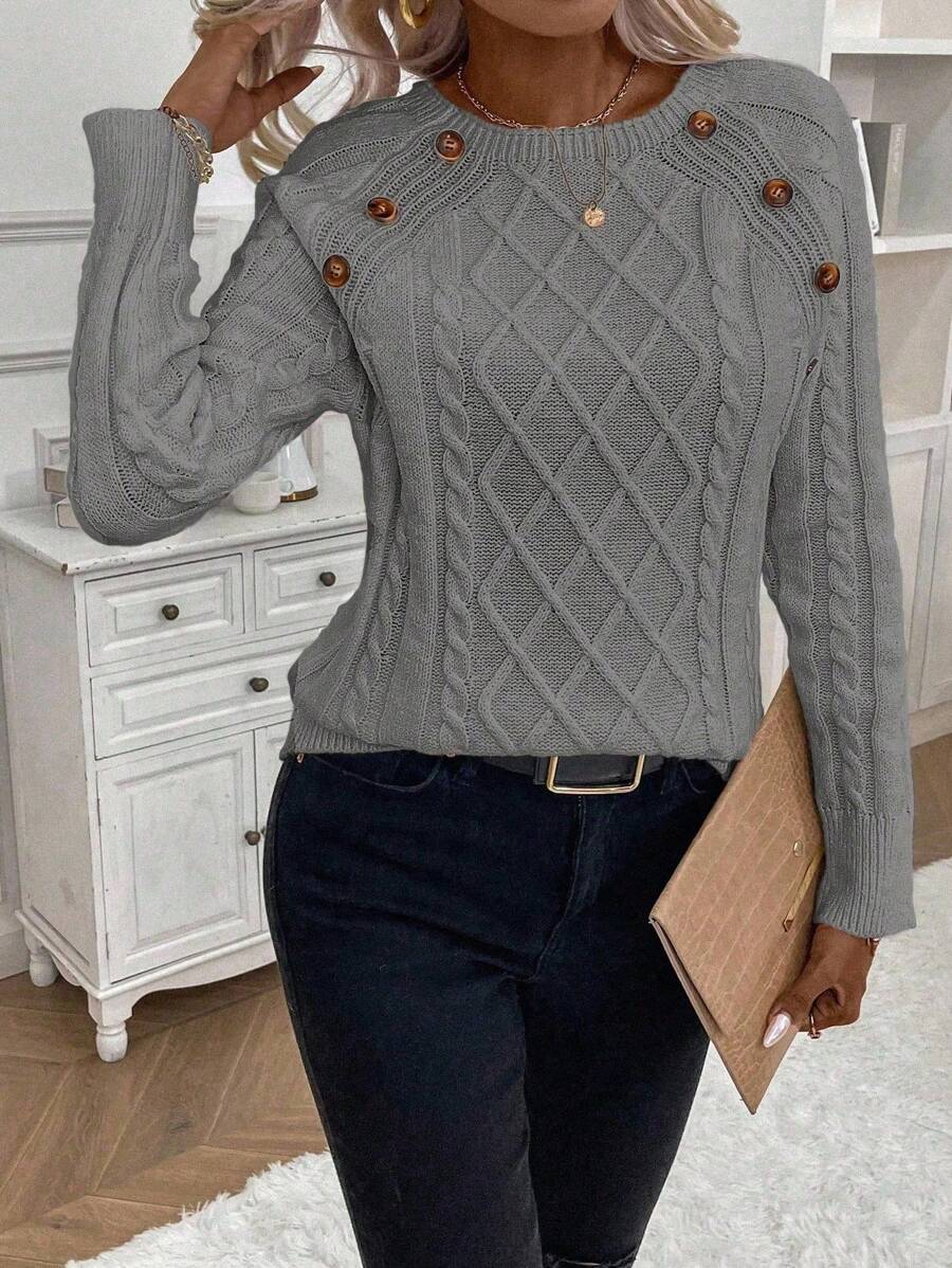 Clara | Jersey de Punto con Botones para Damas