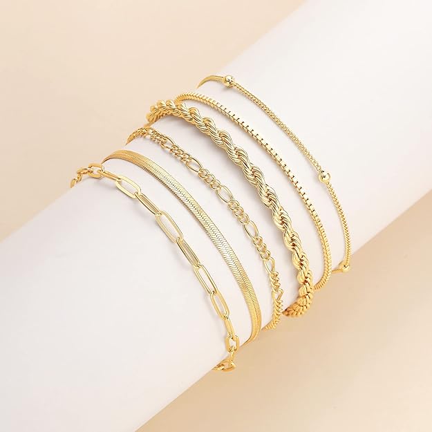 Conjunto de pulseras Isabella | Oro